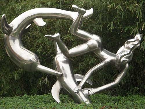 龙居雕塑-景观金属雕塑