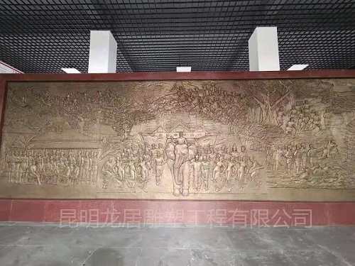 铸铜雕塑墙